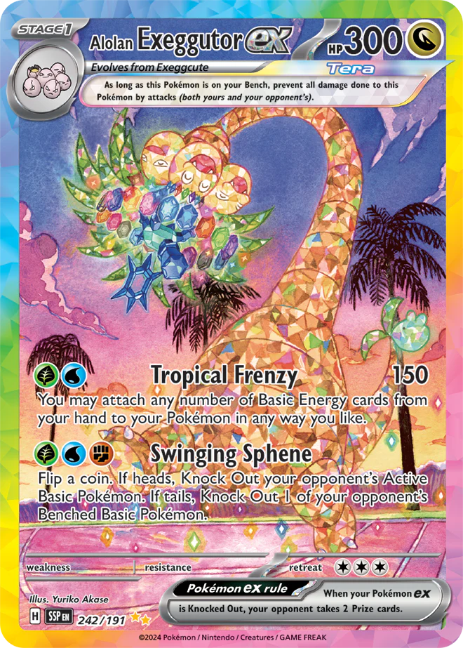 Alolan Exeggutor ex 242/191 - Special Illustration Rare (ESPAÑOL)