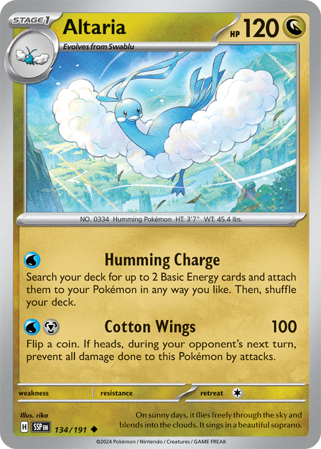 Altaria 134/191 - Uncommon - Reverse Holo