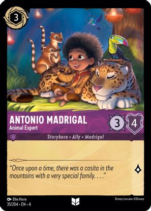 Antonio Madrigal - Animal Expert  35/204 - Uncommon - Cold Foil