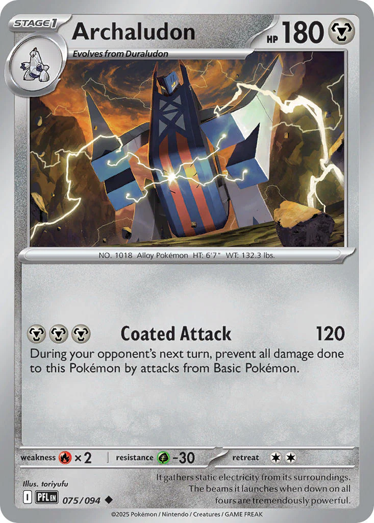 Archaludon 075/094 - Uncommon - Reverse Holo