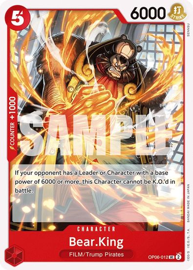 Bear.King  OP06-012 - Uncommon