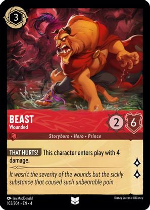 Beast - Wounded  103/204 - Uncommon