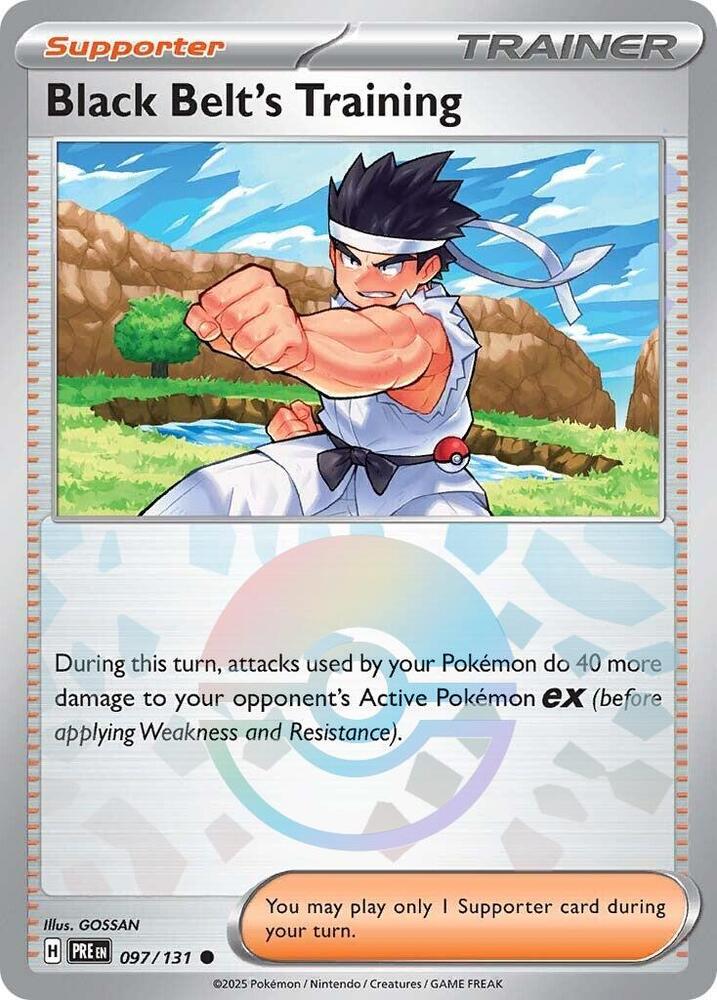 Black Belt's Training 097/131 - Common - Holo (Poke Ball Pattern)