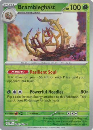 Brambleghast  021/162 - Rare - Reverse Holo