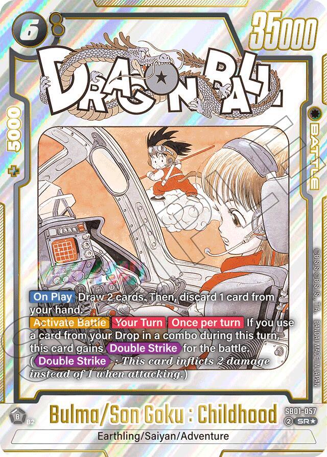 Bulma/Son Goku : Childhood (Alternate Art) - Manga Booster 01 - Dragon Ball Super: Fusion World