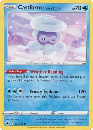 Castform Snowy Form 034/198