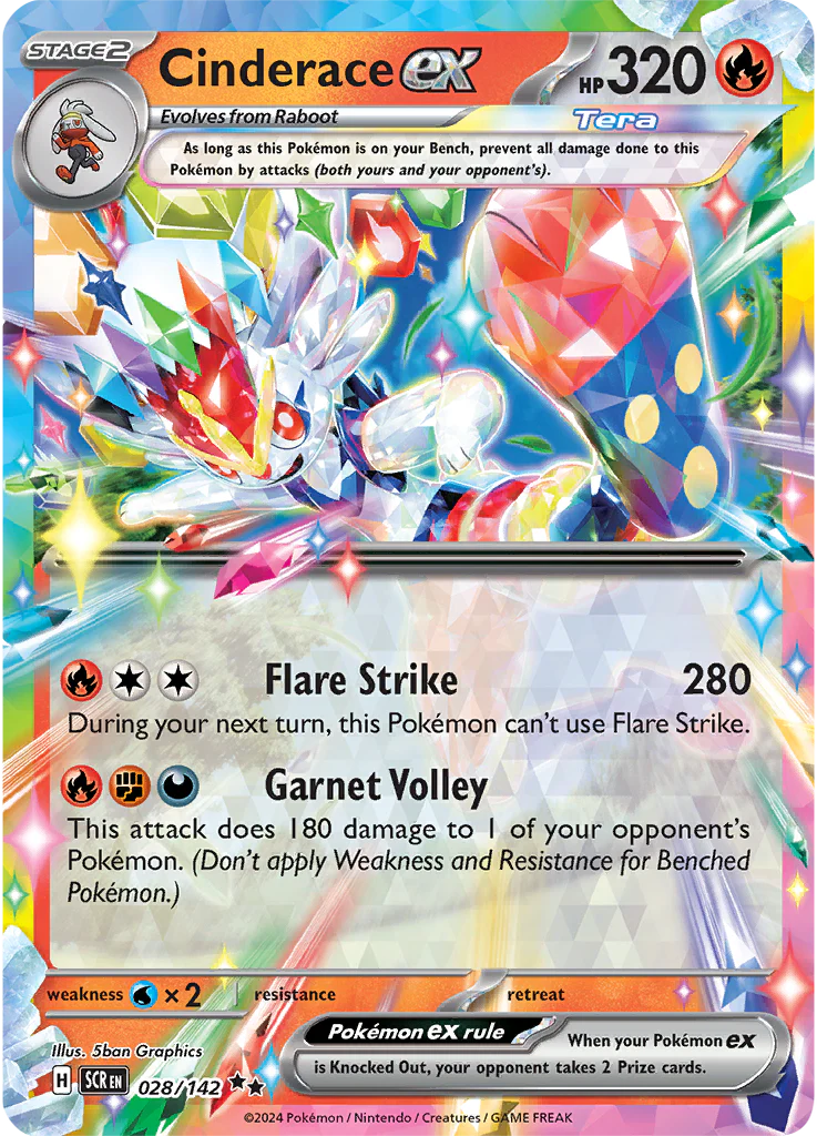 Cinderace ex 028/142 - Double Rare