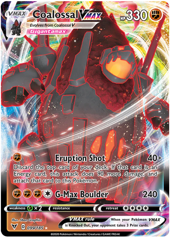 Coalossal VMAX 099/185 (ESPAÑOL)