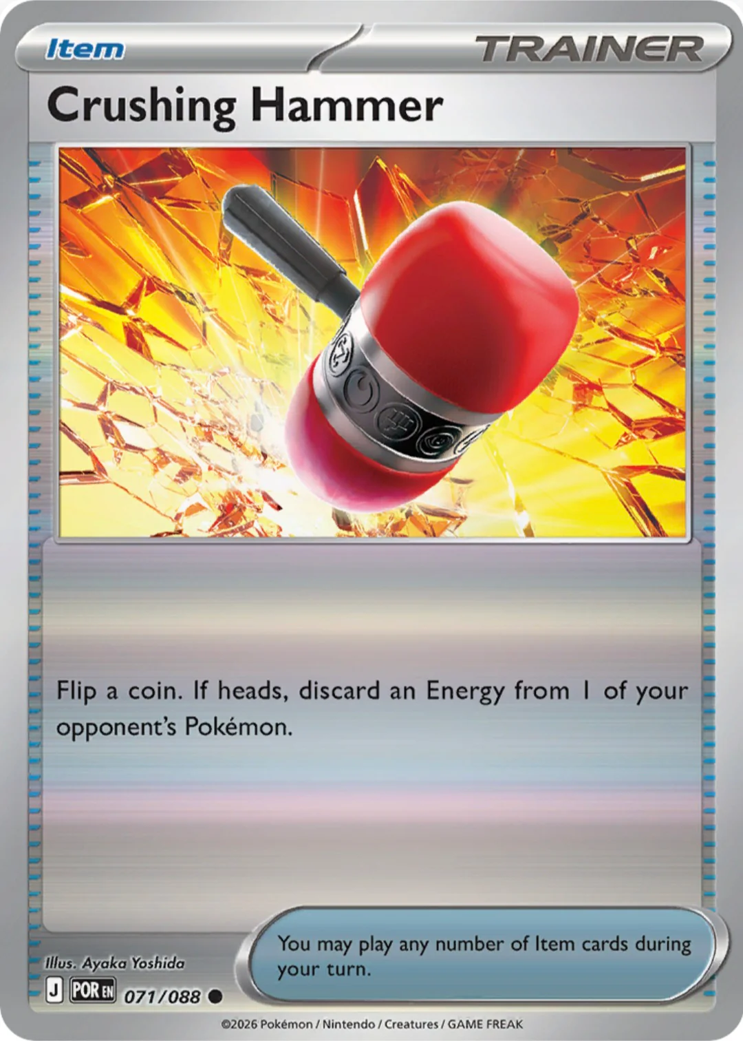 Crushing Hammer 071/088 - Common - Reverse Holo