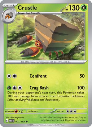 Crustle 007/182 Reverse Holo