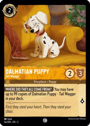 Dalmatian Puppy - Tail Wagger (4e/204)   - Common