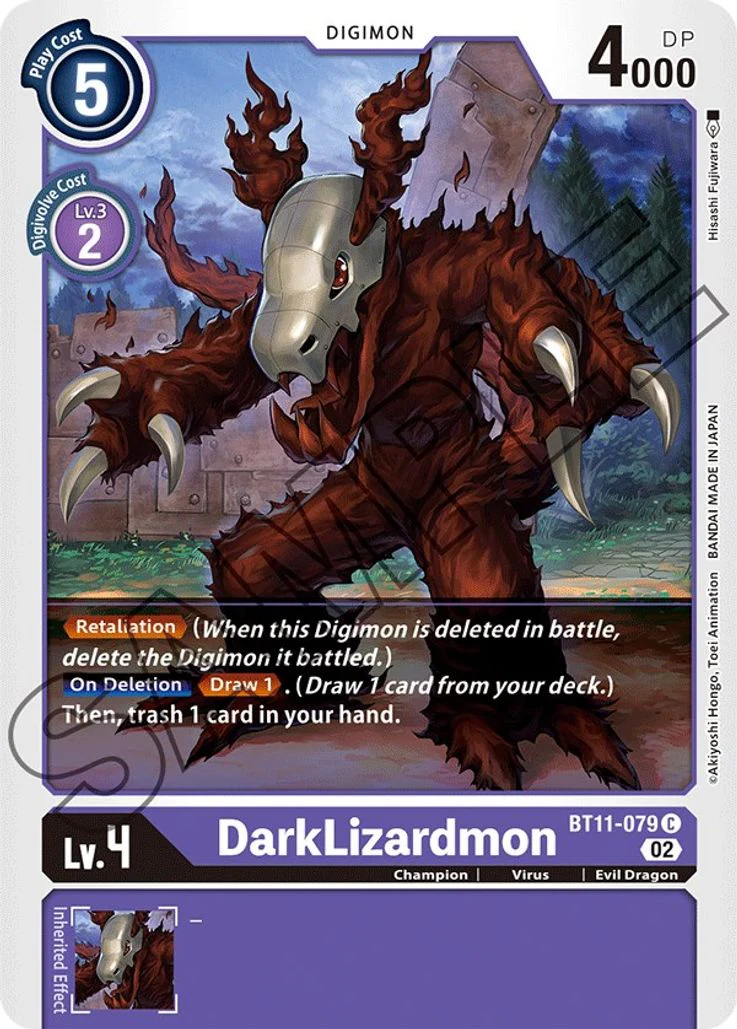 DarkLizardmon BT11-079 Holo