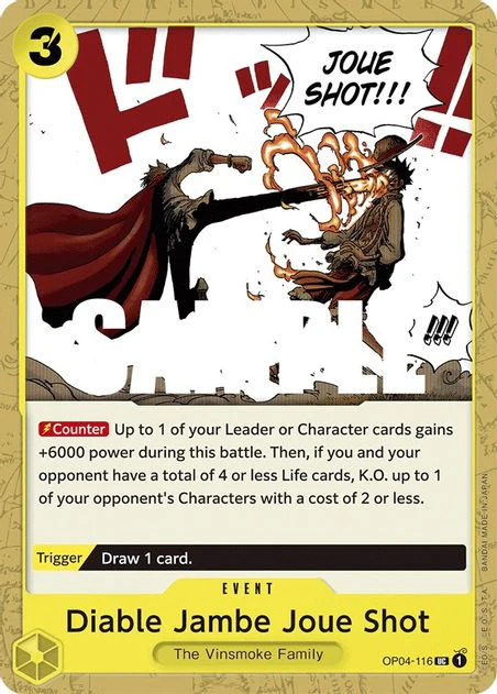 Diable Jambe Joue Shot - Uncommon - OP04-116