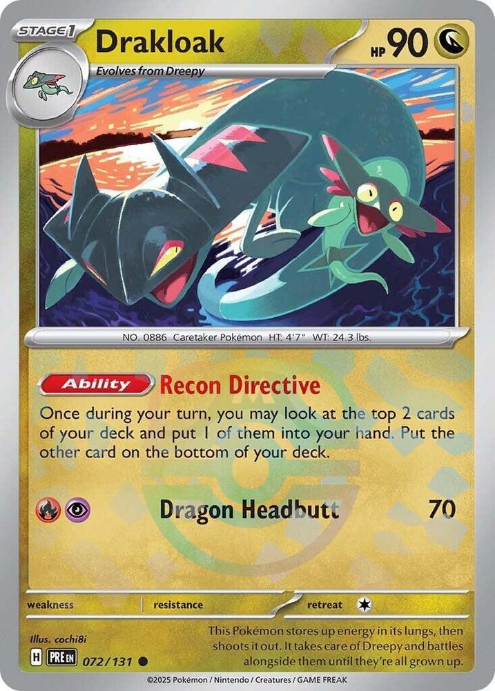 Drakloak 072/131 - Common - Holo (Master Ball Pattern)