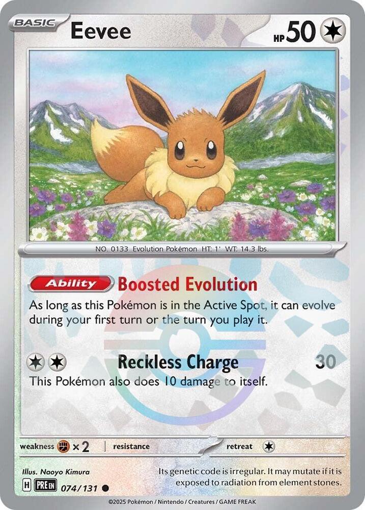 Eevee 074/131 - Common - Holo (Poke Ball Pattern)