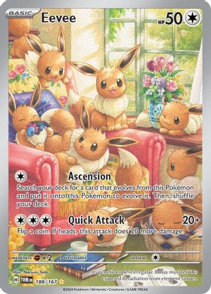 Eevee - 188/167  Illustration Rare (Español)