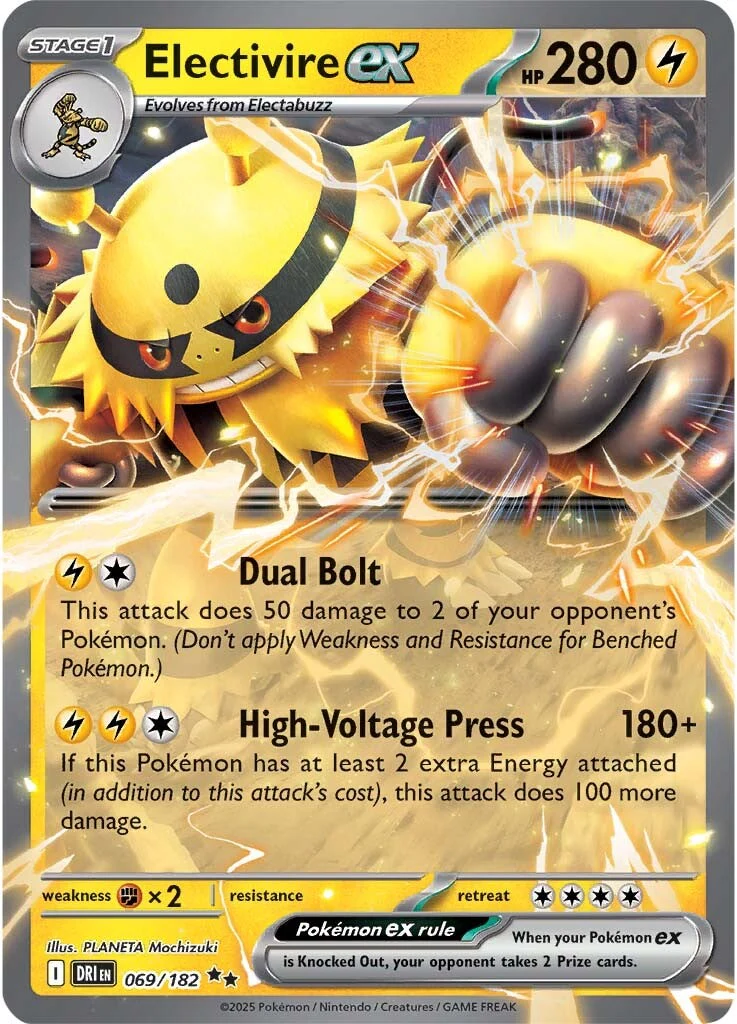 Electivire ex 069/182 - Double Rare