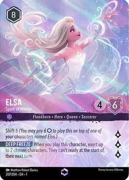 Elsa - Spirit of Winter (Alternate Art)  - 207/204 - Enchanted