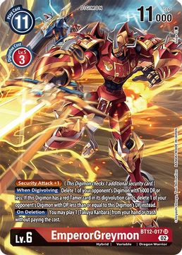 EmperorGreymon (Alternate Art) BT12-017 SR