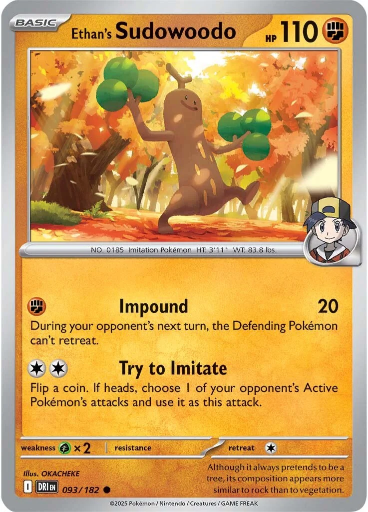 Ethan's Sudowoodo 093/182 - Common - Reverse Holo