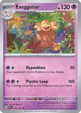 Exeggutor  024/091 - Rare - Reverse Holo