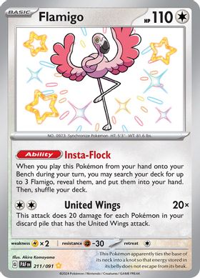 Flamigo  211/091 - Shiny Rare