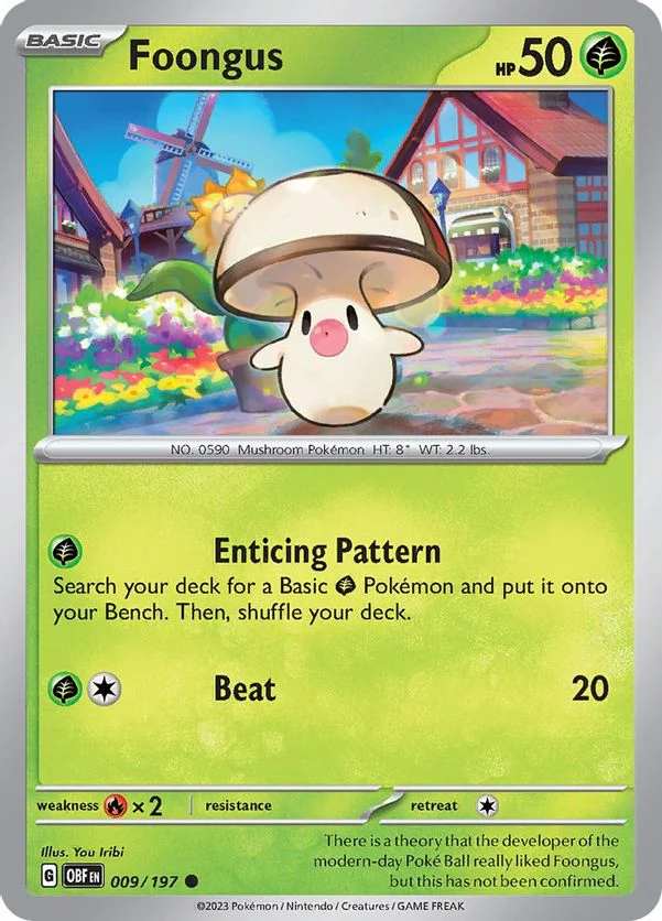Foongus 009/197 - Common - Reverse Holo