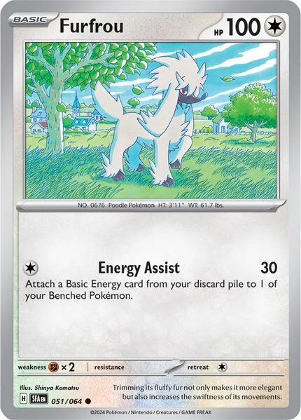 Furfrou 051/064 - Common - Reverse Holo