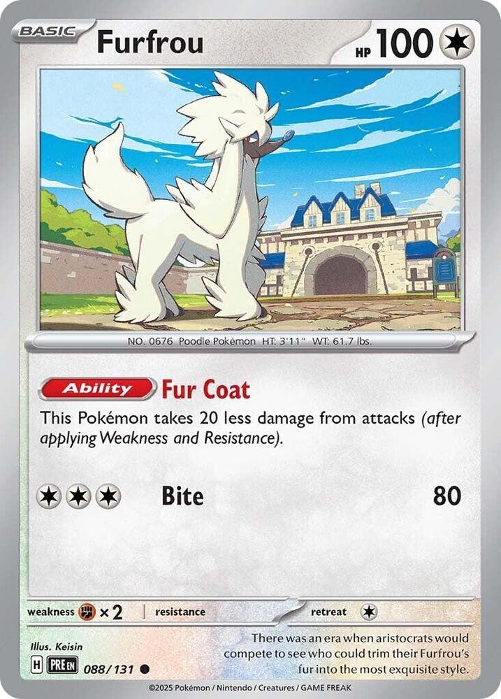 Furfrou  088/131 - Common - Reverse Holo
