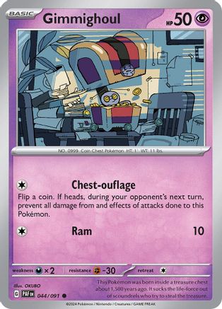 Gimmighoul  044/091 - Common - Reverse Holo