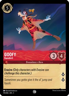 Goofy - Daredevil  - 111/204 - Common - Cold Foil
