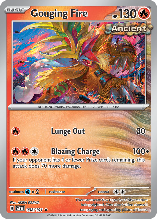 Gouging Fire 038/191 - Rare - Reverse Holo