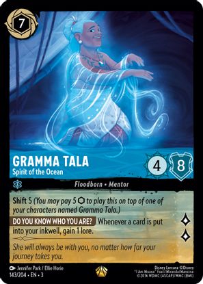 Gramma Tala - Spirit of the Ocean  143/204 - Legendary - Cold Foil