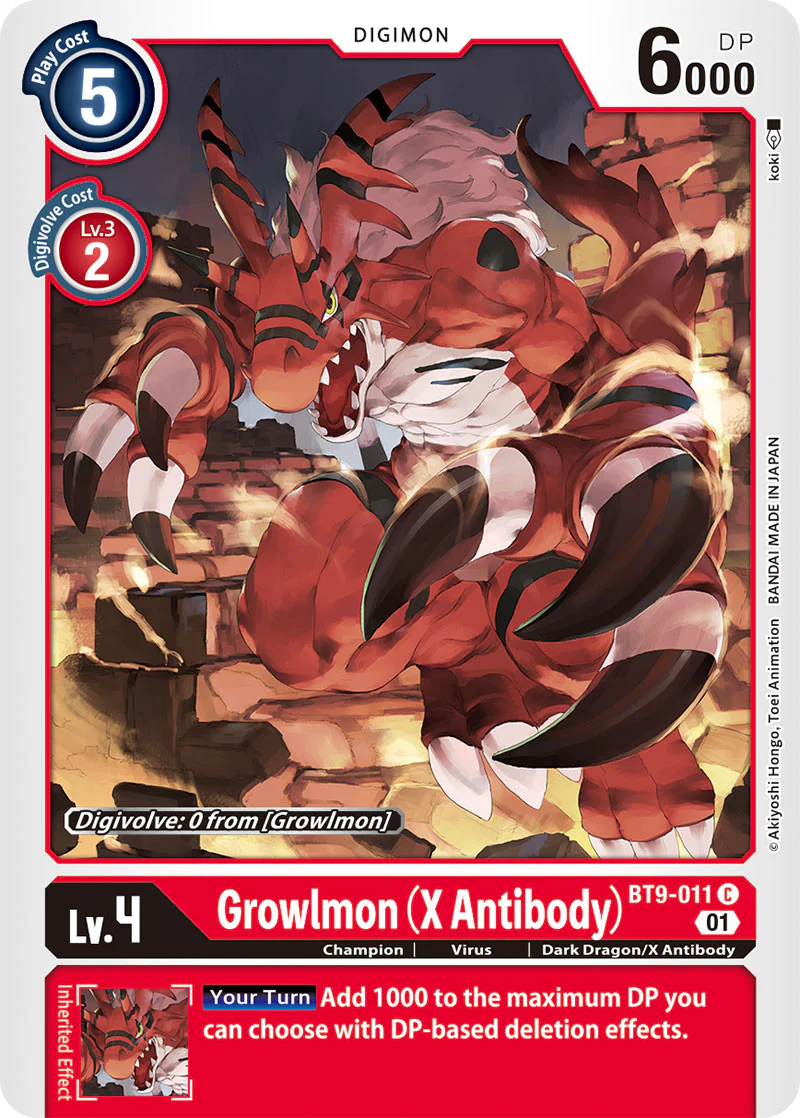 Growlmon (X Antibody) BT9-011