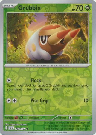 Grubbin  018/162 - Common - Reverse Holo