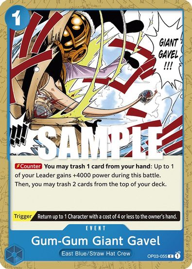 Gum-Gum Giant Gavel  OP03-055 - Common