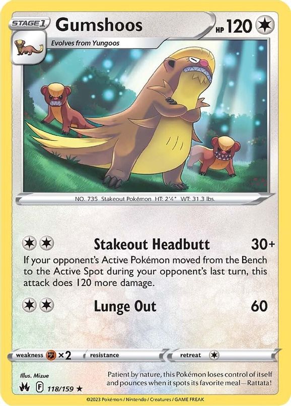 Gumshoos 118/159