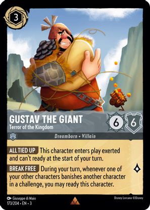 Gustav the Giant - Terror of the Kingdom 173/204 - Rare - Cold Foil