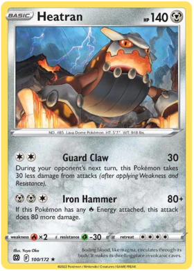 Heatran 100/172 Reverse Holo