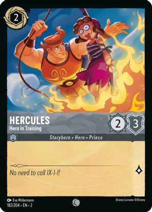 Hercules - Hero in Training  182/204 - Common - Cold Foil