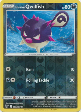 Hisuian Qwilfish 088/189 Reverse Holo