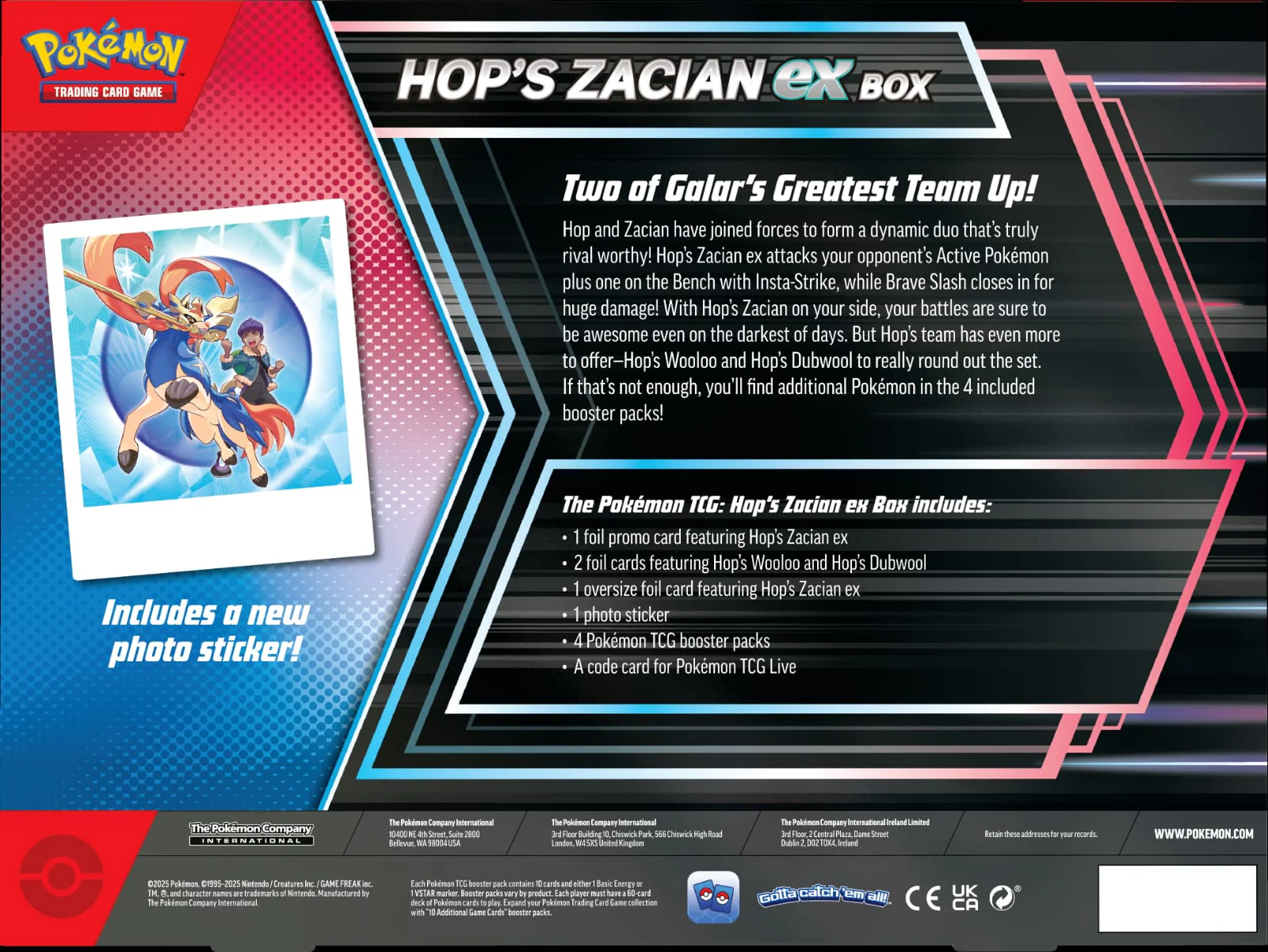 Hop's Zacian ex Box - Español - Image 3