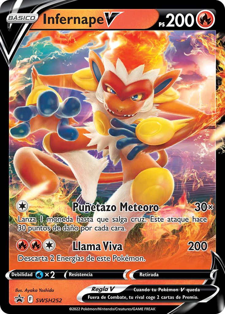 Infernape V SWSH252 Jumbo Ingles