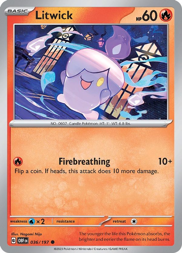 Litwick 036/197 - Common - Reverse Holo