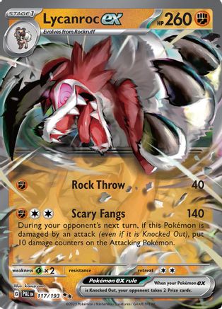 Lycanroc ex - 117/ 193 - Double Rare