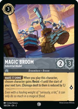 Magic Broom - Industrial Model  188/204 - Common - Cold Foil