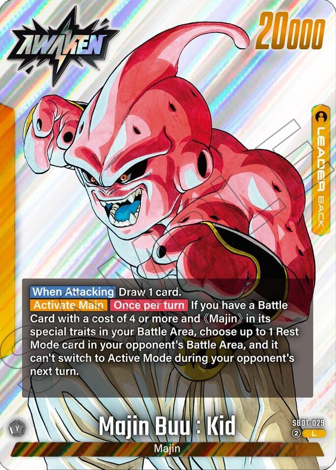 Majin Buu : Evil - SB01-029 - Manga Booster 01 - Dragon Ball Super: Fusion World