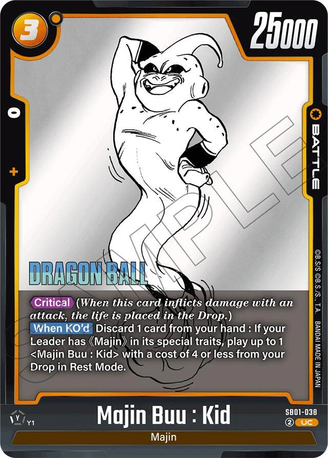 Majin Buu : Kid - SB01-038 - Manga Booster 01 - Dragon Ball Super: Fusion World