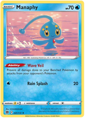 Manaphy 041/172 Reverse Holo