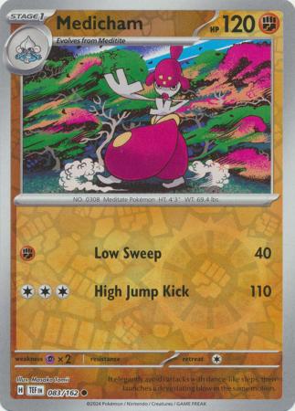 Medicham  083/162 - Common - Reverse Holo